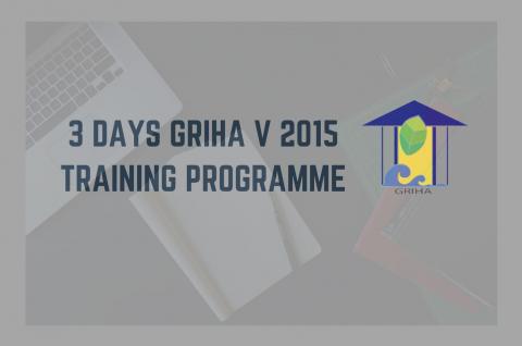3-Day GRIHA V 2015 Training Programme at Chandigarh
