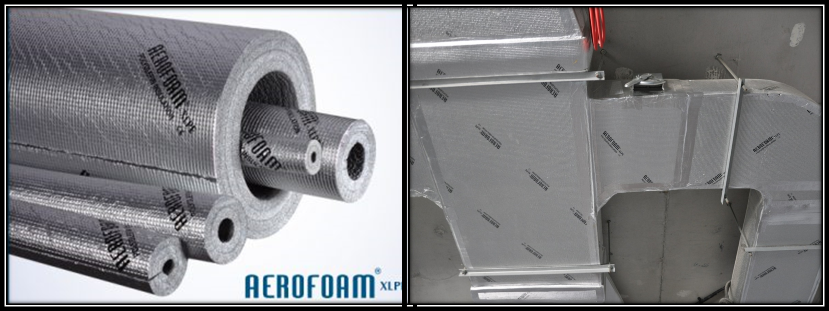 Aerofoam/Flexicell Closed cell cross-linked polyolefin foam insulation
