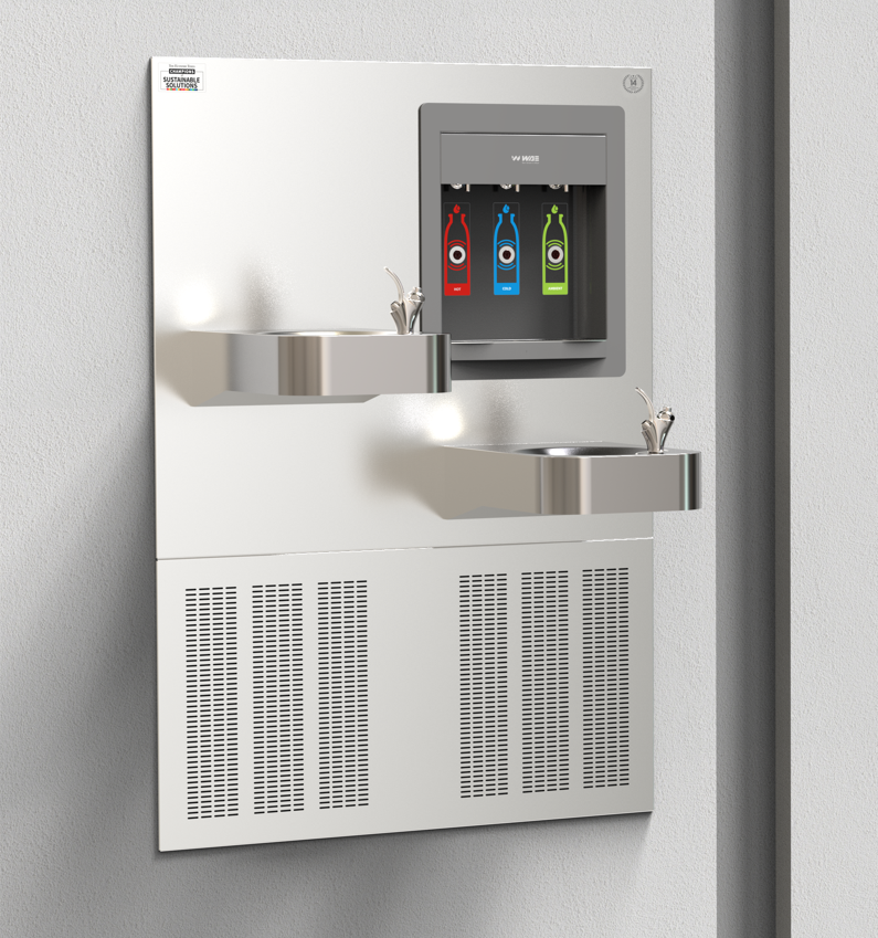 WAE DWF NT 02: Wall recessed drinking water  fountain