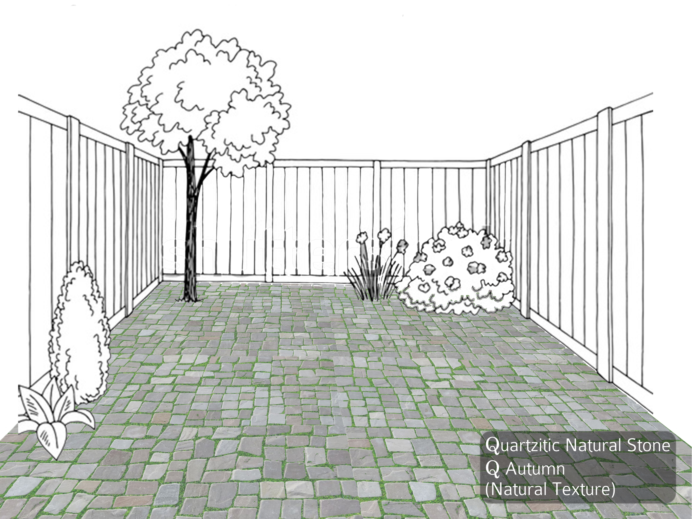   Quarzitic Natural Stone, Q Autumn (Natural Texture)