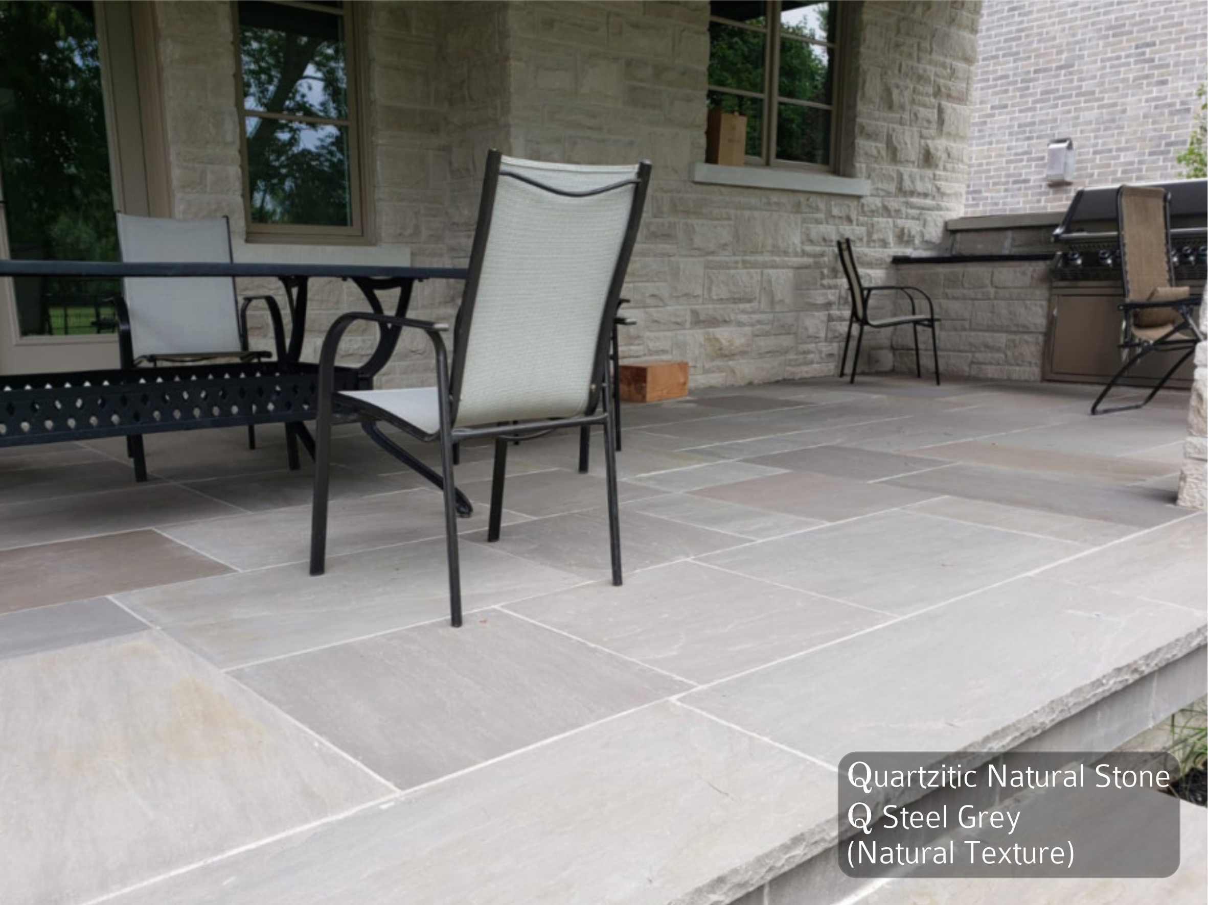 Quarzitic Natural Stone, Q Steel Grey (Natural Texture)