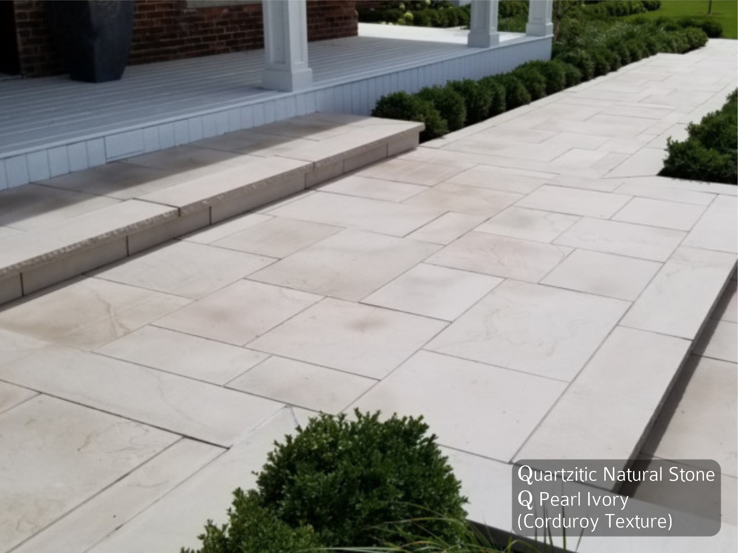 Quarzitic Natural Stone, Q Pearl Ivory (Corduroy Texture) 