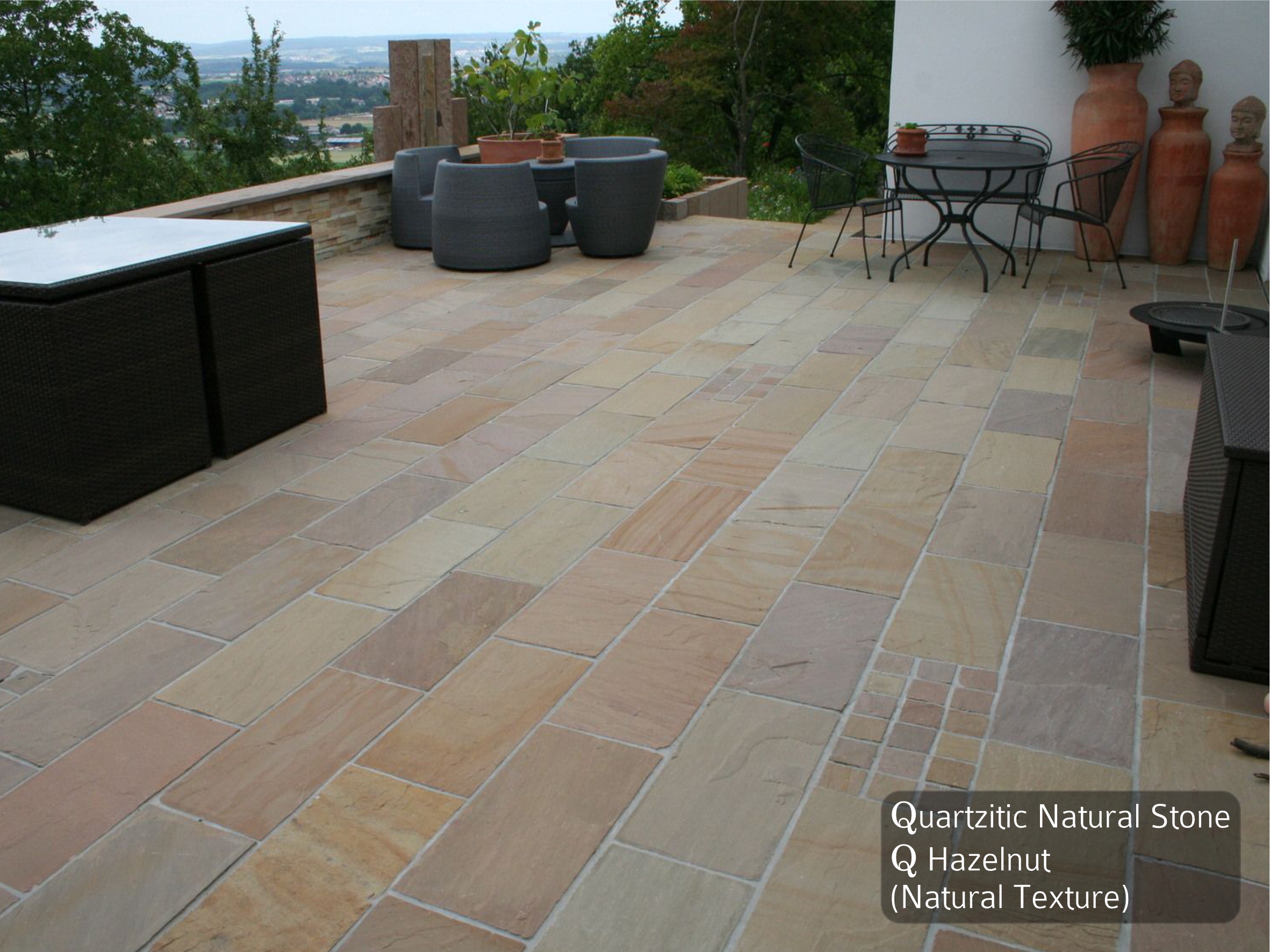 Quarzitic Natural Stone, Q Hazelnut (Natural Texture) 