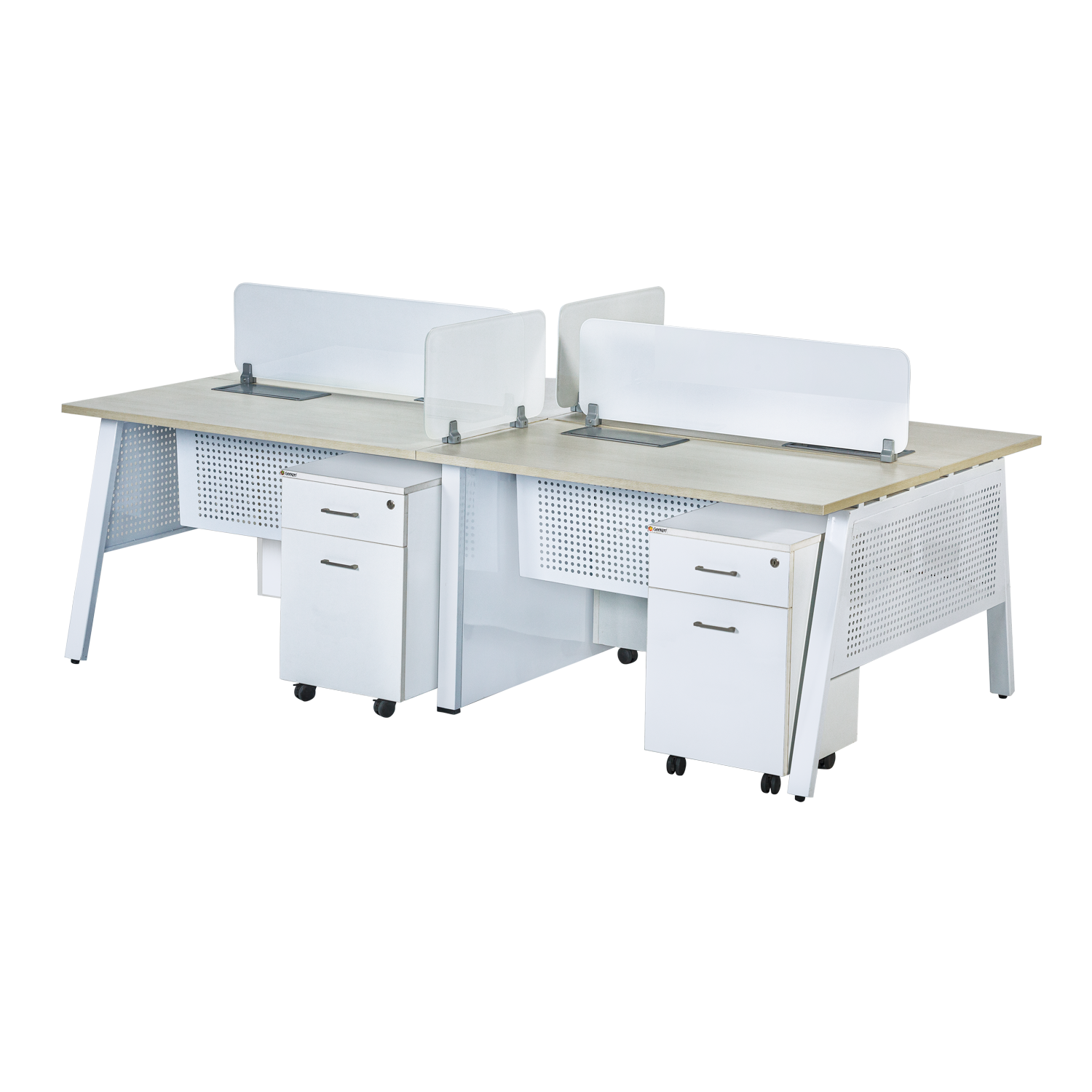 OPTIMA 11 - Workstation Table with Glass