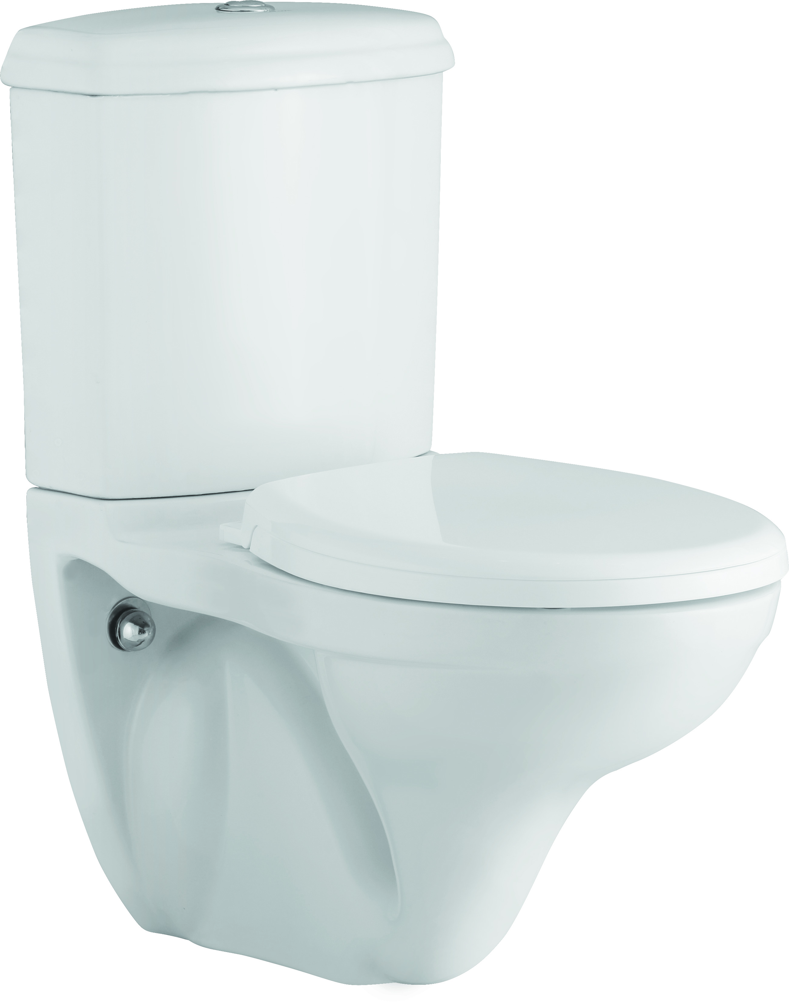 Lucas- EWC Extended Wall Hung With PP Seat Cover & Cistern Fitting white (KO139W)