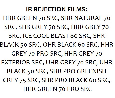 IR REJECTION FILMS