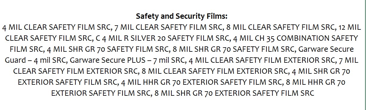 Safety and Security Films
