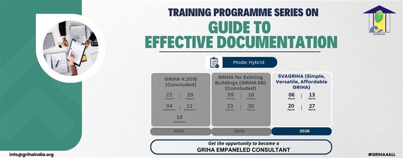 Training Programme Series on “Guide to Effective Documentation” | GRIHA