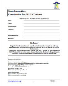 Trainer sample paper