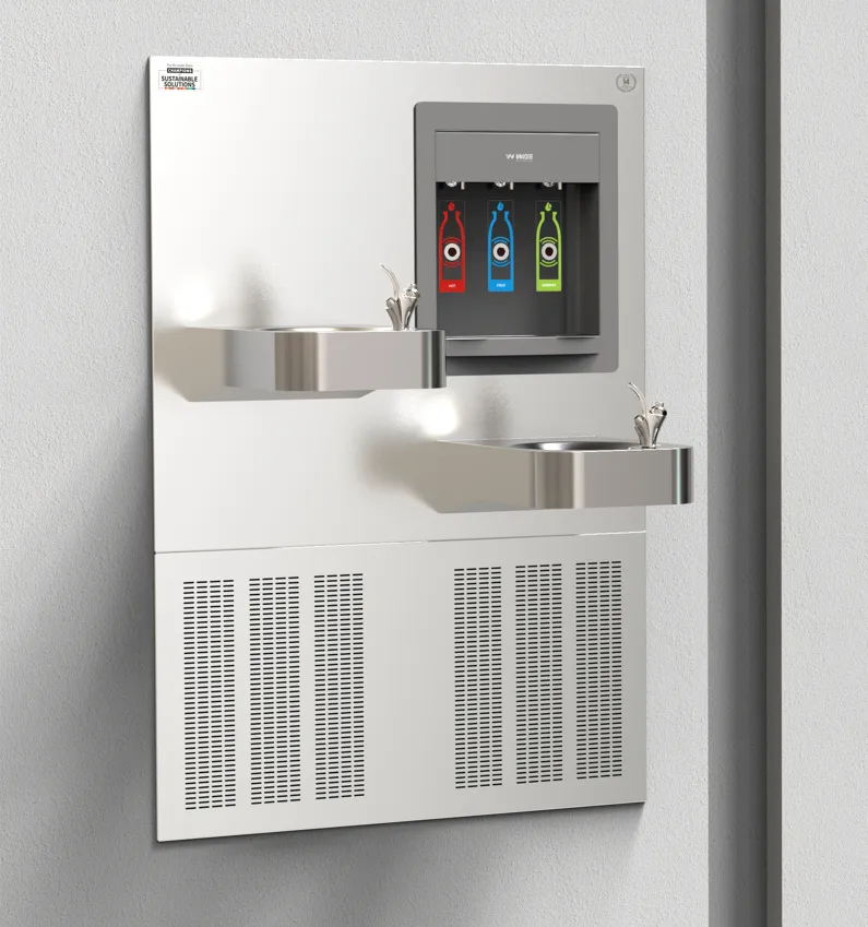 WAE DWF NT 02: Wall recessed drinking water  fountain