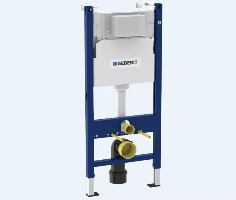 458.233.00.2/ 458.233.00.3 - Geberit Duofix element for wall - hung WC, 112 cm with Alpha concealed cistern 12 cm, 6 / 3 litres