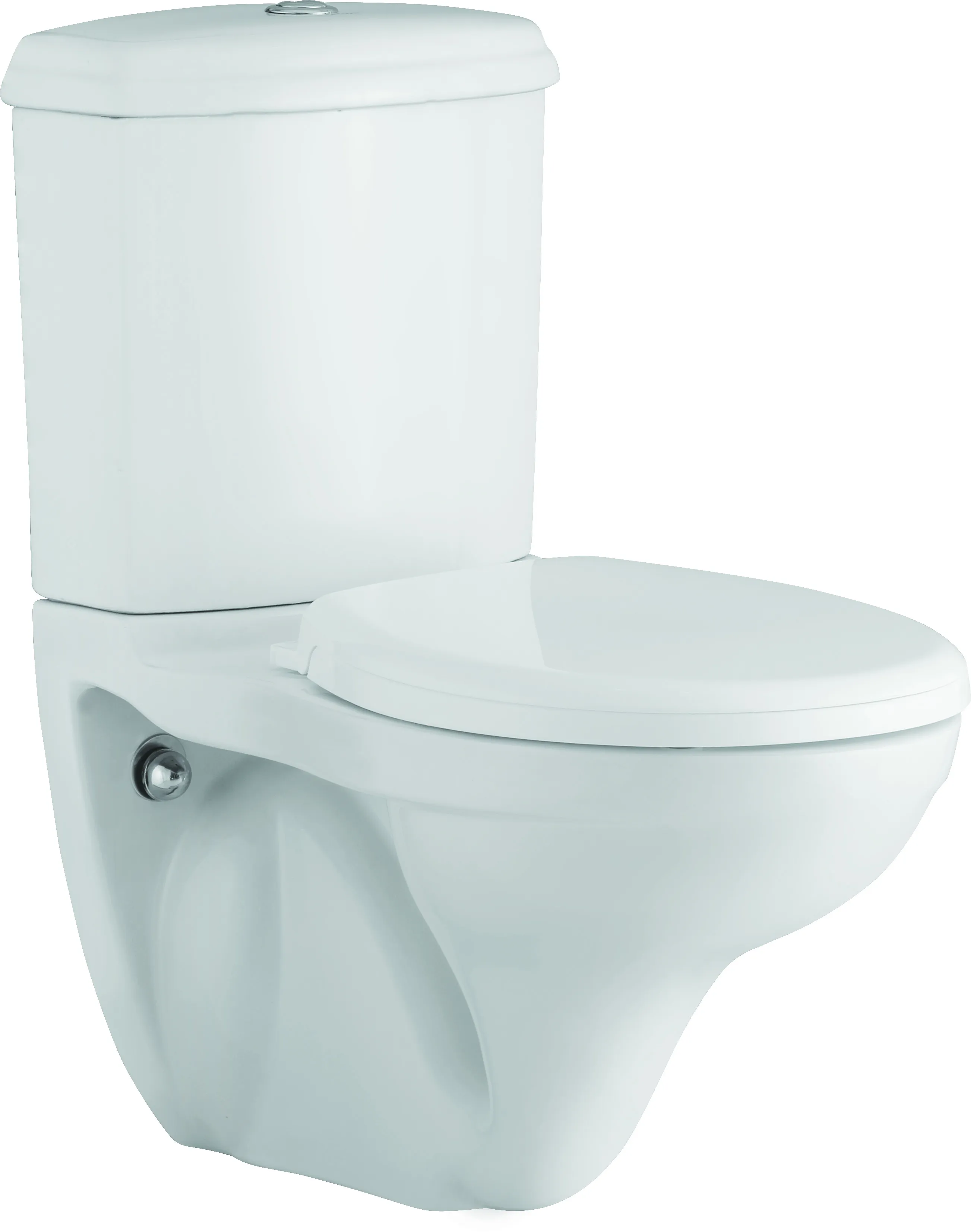 Lucas- EWC Extended Wall Hung With PP Seat Cover & Cistern Fitting white (KO139W)