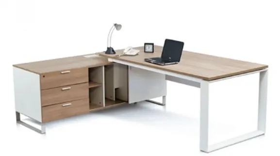 Office table with side runner